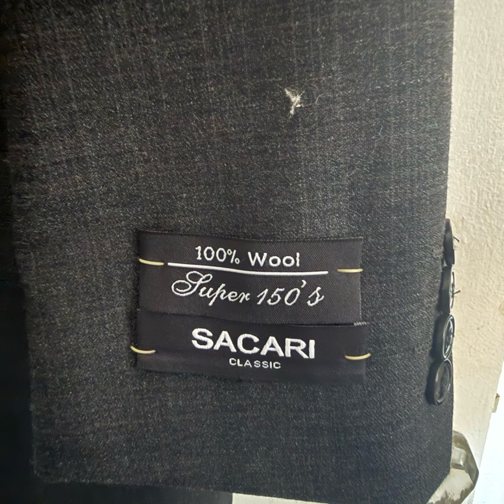Sacai Men's Charcoal Suit Jacket - Picture 4 of 5